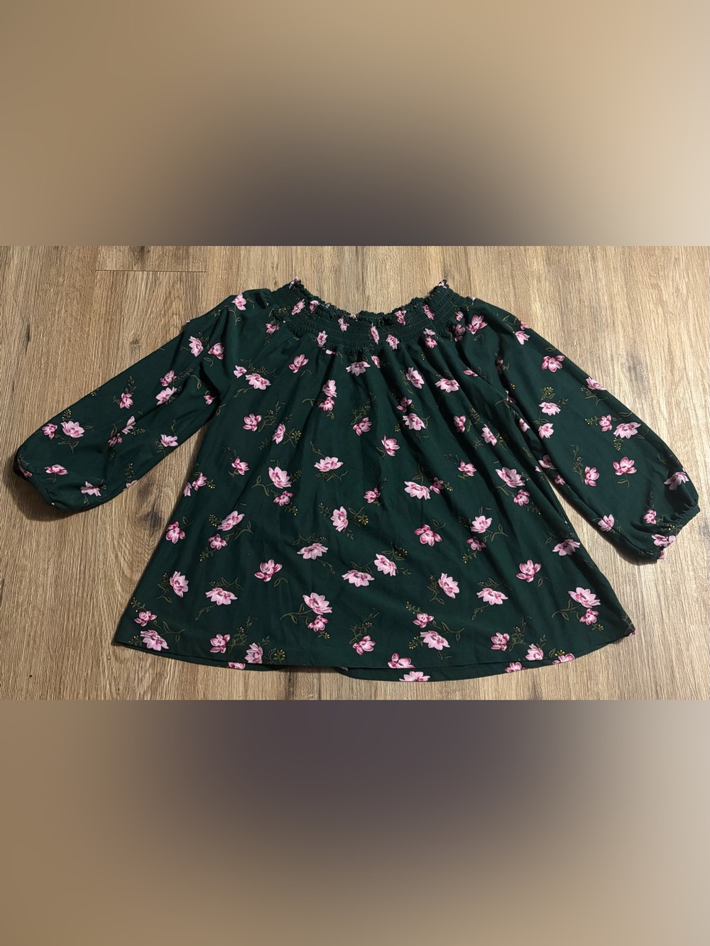 Old Navy - Floral On/Off-Shoulder Top - Size Large 10/12